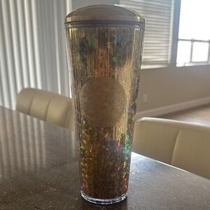 Starbucks Holographic Gold Tumbler